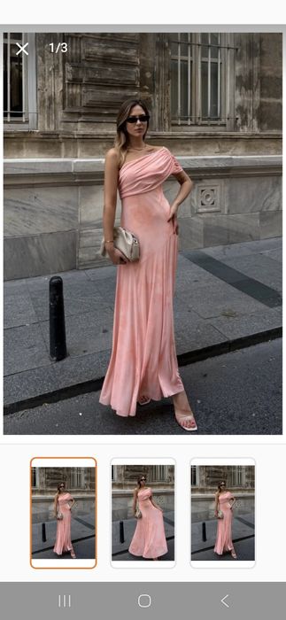 Дълга рокля с детайли от тюл