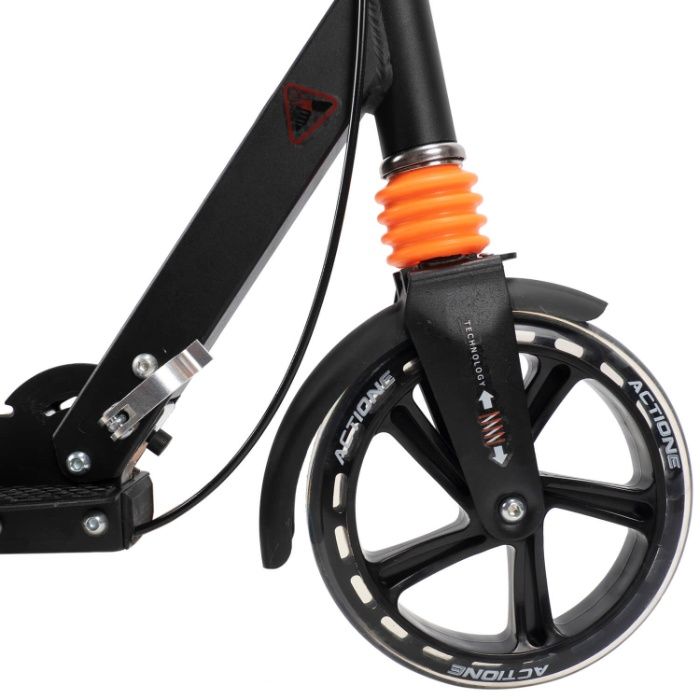 Trotineta adulti, 2 amortizoare, frana mana, roti 200. 100kg.. NOUA!