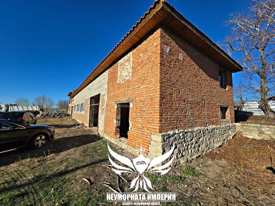 Продавам промишлен склад/цех/сграда 280РЗП парцел 1641кв село Болярци