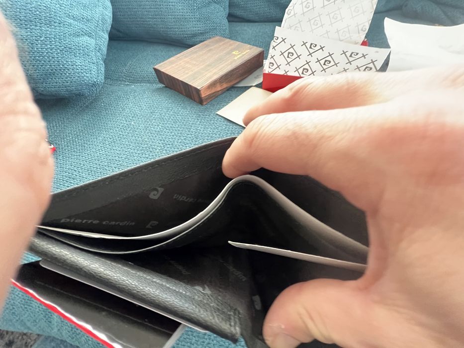 Портфейли Pierre Cardin. 4 модела.Нови,естествена кожа,етикети,кутии,