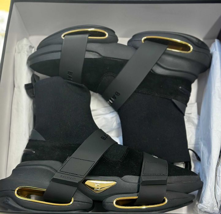 Pantofi Sport Balmain B-Bold high-top, Marimea 44 -A-