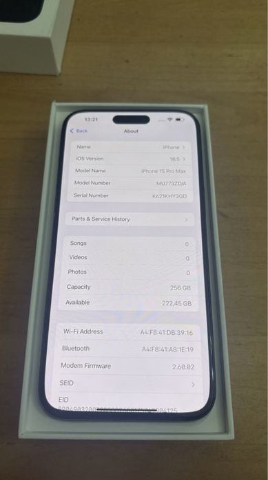 Apple iPhone 15 Pro Max - 256GB - Titanium Black,avans 150 de lei