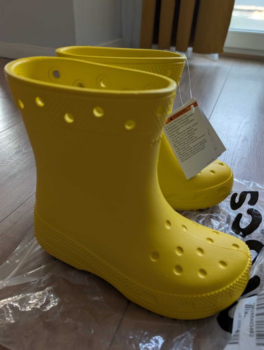 Гумени ботуши Crocs в жълто НОВИ