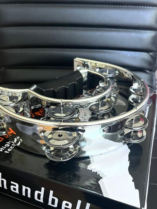 Tamburină Semilună ABS (cu 2 Rânduri de Talgere de Inox)