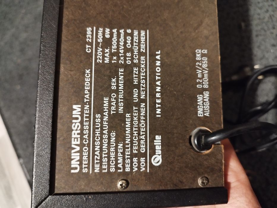 Universum Stereo Cassette Vitange