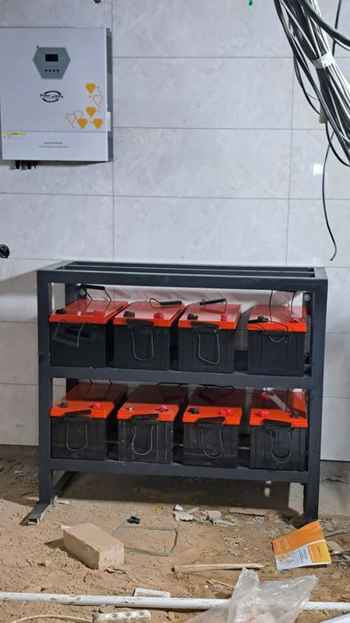 Установка Солночный панель + сантехника