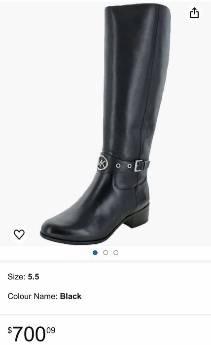 Чисто НОВИ оригинални ботуши MICHAEL KORS от естествена кожа 36 н