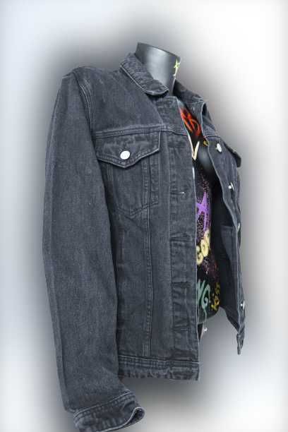 Geaca denim pictata manual