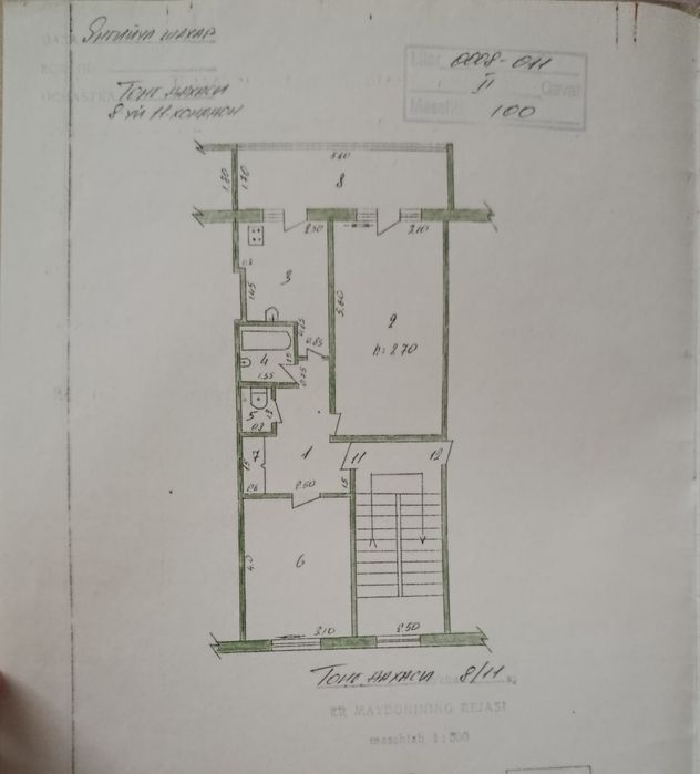 Zaryada 2 xonali kvartira sotiladi