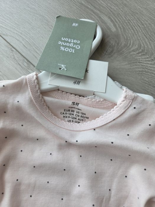 Pantalonași pentru bebe, mărimea 80 si  Body H&M 80 nou • mânecă scurtă