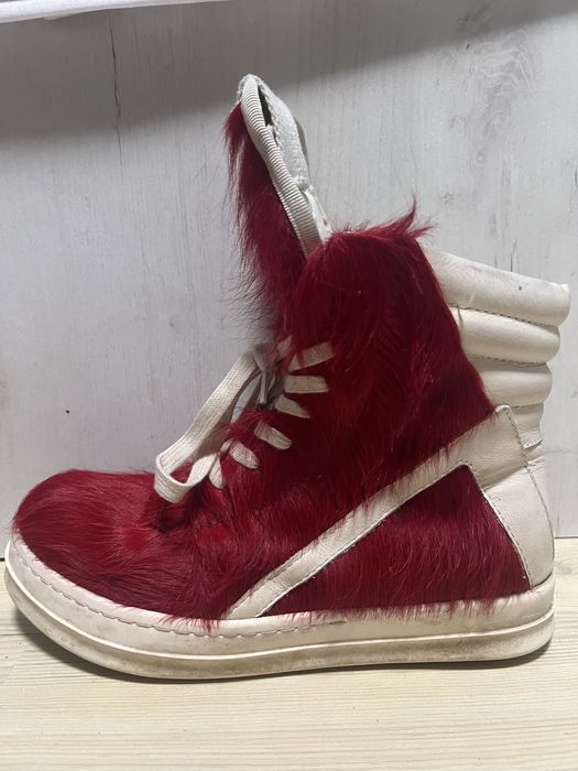Rick Owens Red geobaskets