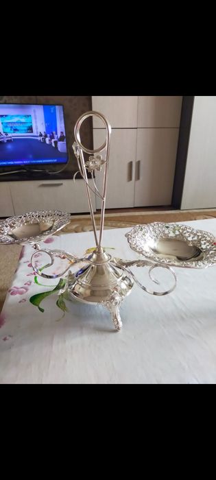 Менажница серебро новый