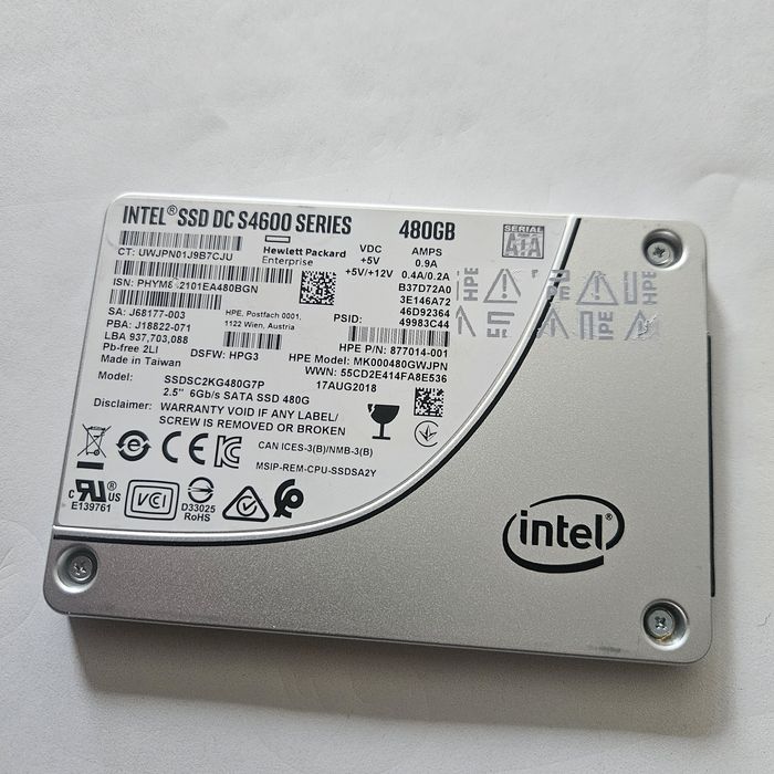 Intel Ssd 480GB DC S4600