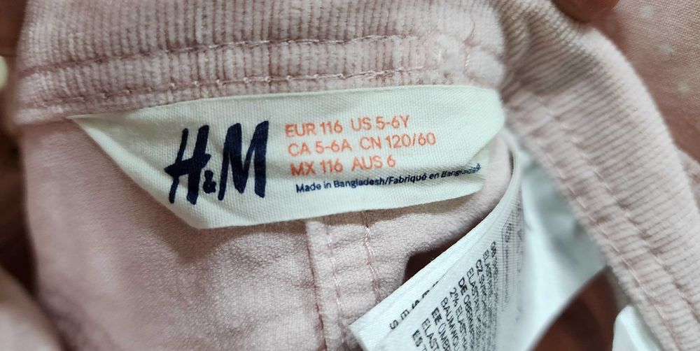 Джинсовый сарафан "H&M" розовый  для девочки