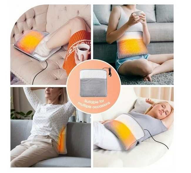 Нагряваща възглавница за крака, калъф за крака с подгрев, USB