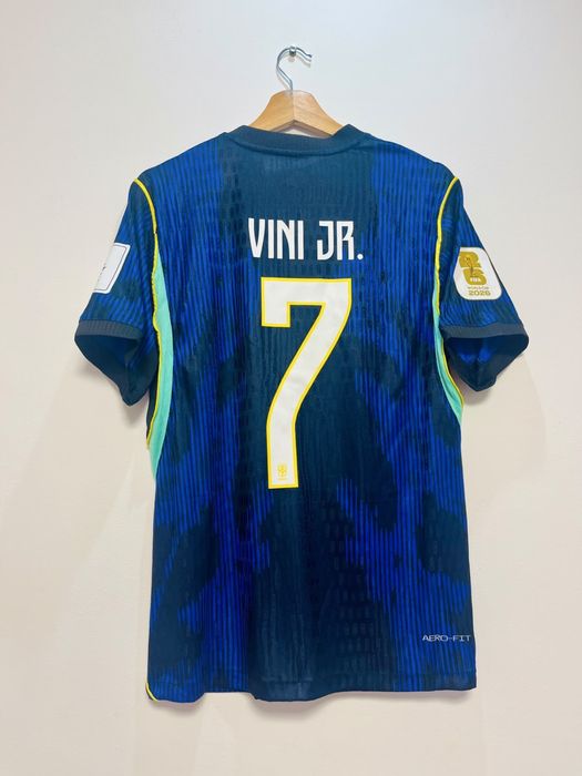 Tricou fotbal Brazilia Vini jr. Nike Vinicius away deplasare