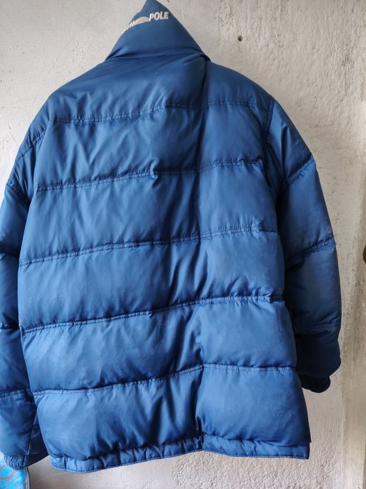 Geacă cu 2 fețe cu puf.