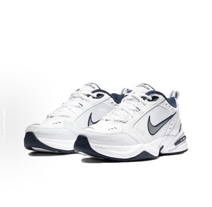 Оригинальные кроссовки Nike Air Monarch 4 White Navy. На заказ