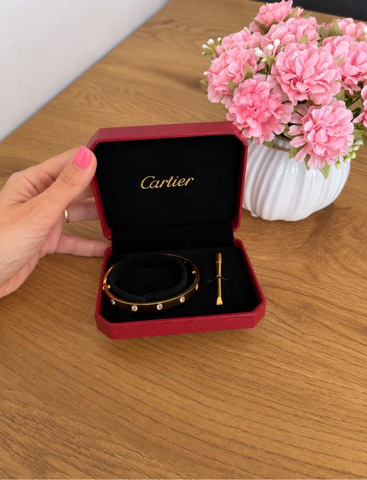 Луксозна мъжка гривна Love brаcelet Gold с 18k златно покритие Cartier inspired