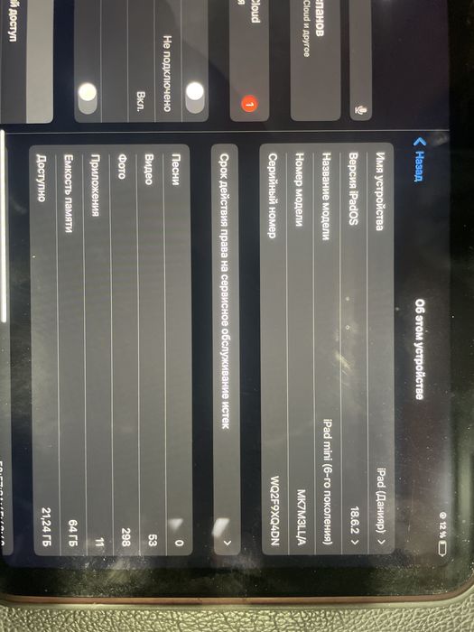 Планшет iPad 6 mini