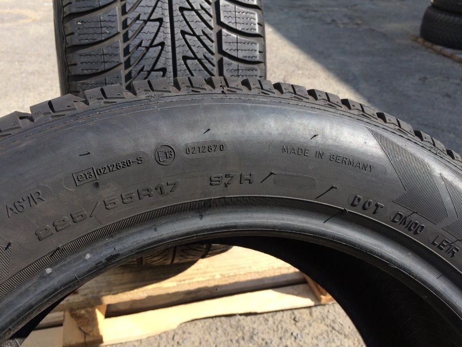 225/55/17 Гудиър ДОТ 2013 г - 6,9 мм