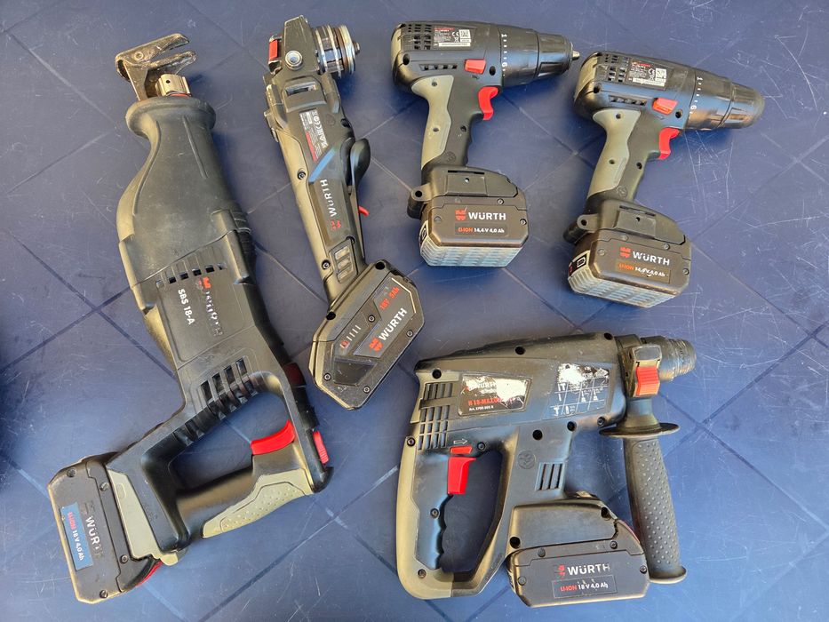 Комплект акумулаторни машини WÜRTH 18V – мощни, професионални
