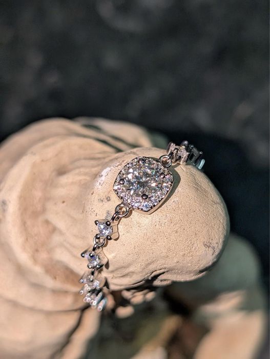 Bratara Tennis Moissanite 0.8 CT VVS1 Argint S925 GRA