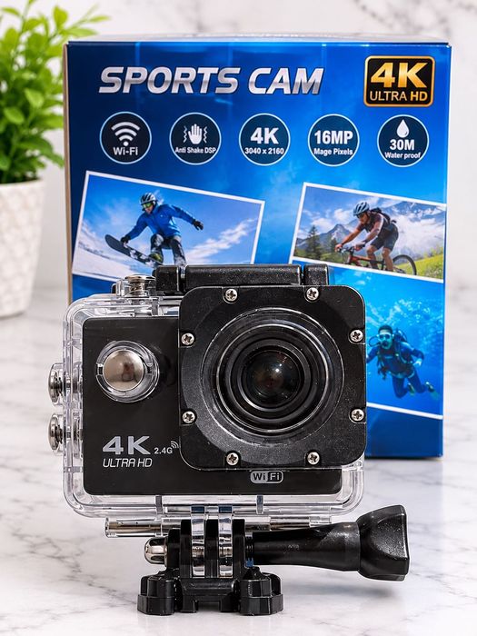 4K ULTRA HD екшън камера с WiFi – водоустойчива