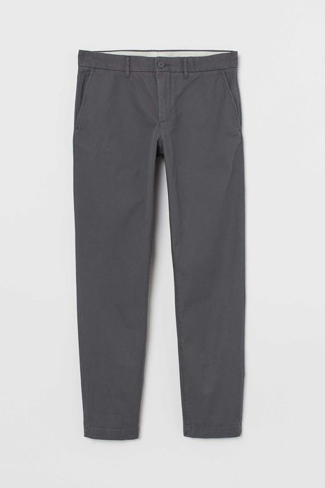 H&M 7 pantaloni chino slim fit mar. W33/L32(34) [M/50/42] noi+eticheta