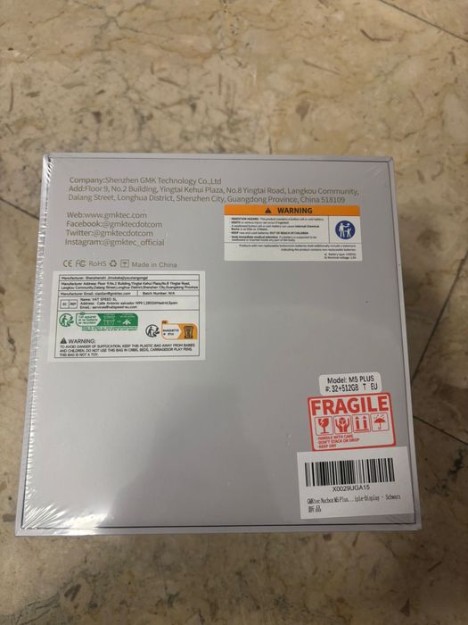 Mini Pc GMKtek nucbox M5 Plus ryzen 7 5825u 32gb 512gb nou sigilat