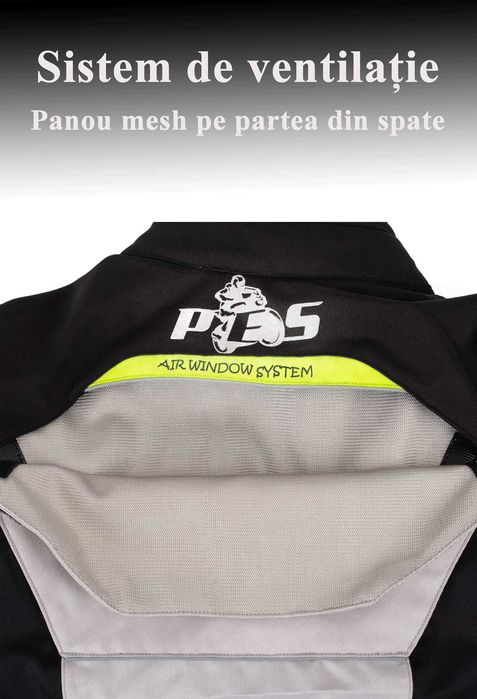 Geacă Moto textil PES cu Protecții Level 2 mesada iarna  impermeabila