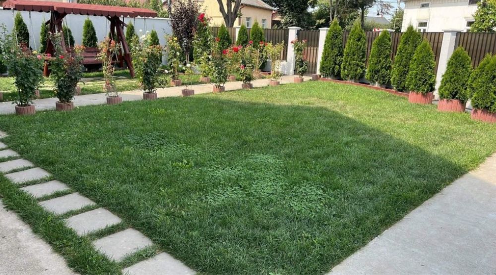 Gazon rulou cu sistem de irigati