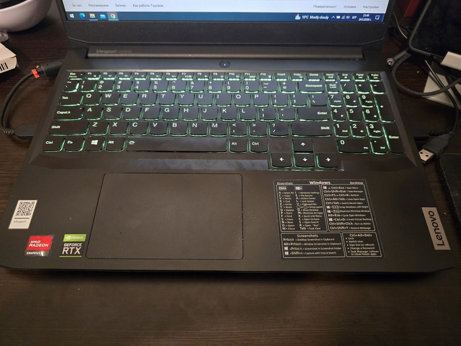 Lenovo ideapad gaming RTX 3050 ti