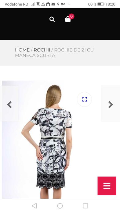 Rochie de ocazie m 44 alb cu negru Balizza