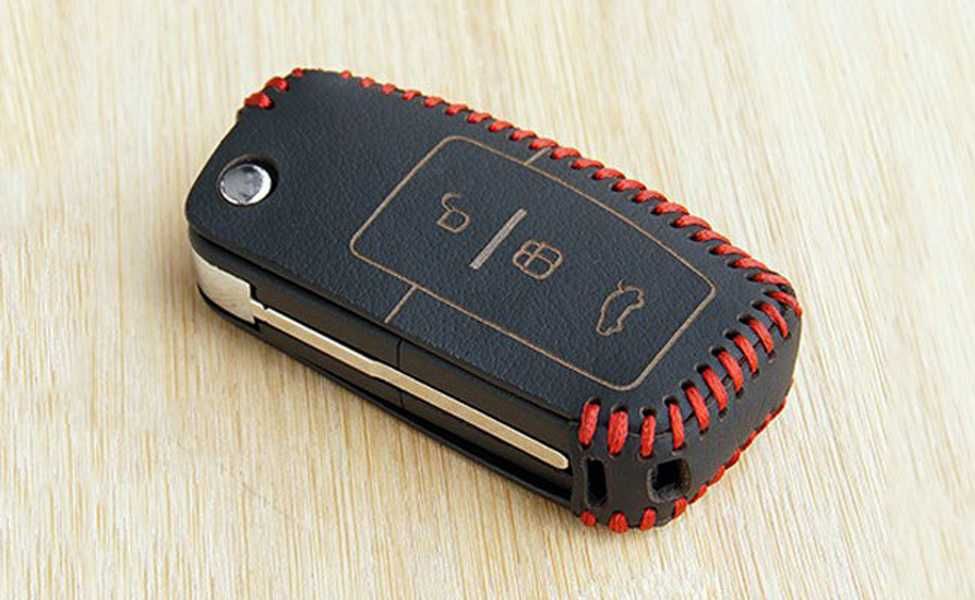 Husa din piele cheie escamotabila - Ford