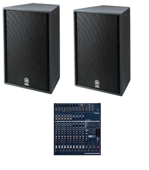 Set de amplificare Powermixer Yamaha EMX5014C cu 2 boxe Yamaha C-115 V V