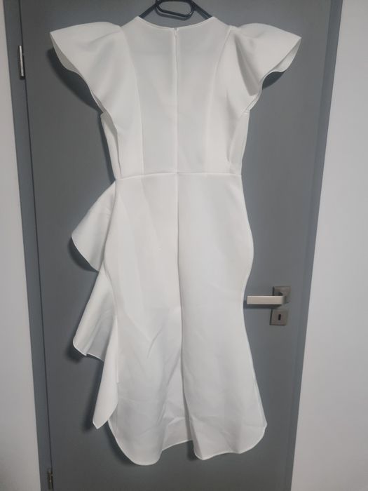 Rochie alba neopren de vanzare