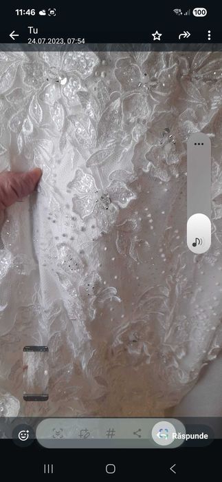 Vand 2 rochii de mireasa Milla Nova, model Carmen si Blanca, marime 38