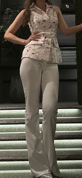 Жакет , брюки клёщ