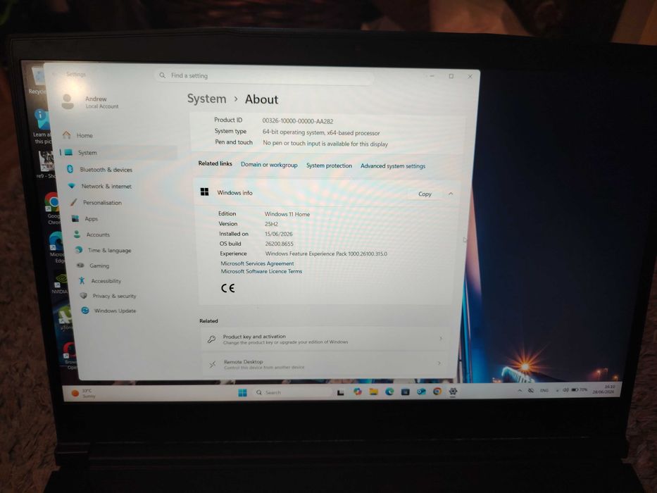 Laptop gaming MSI