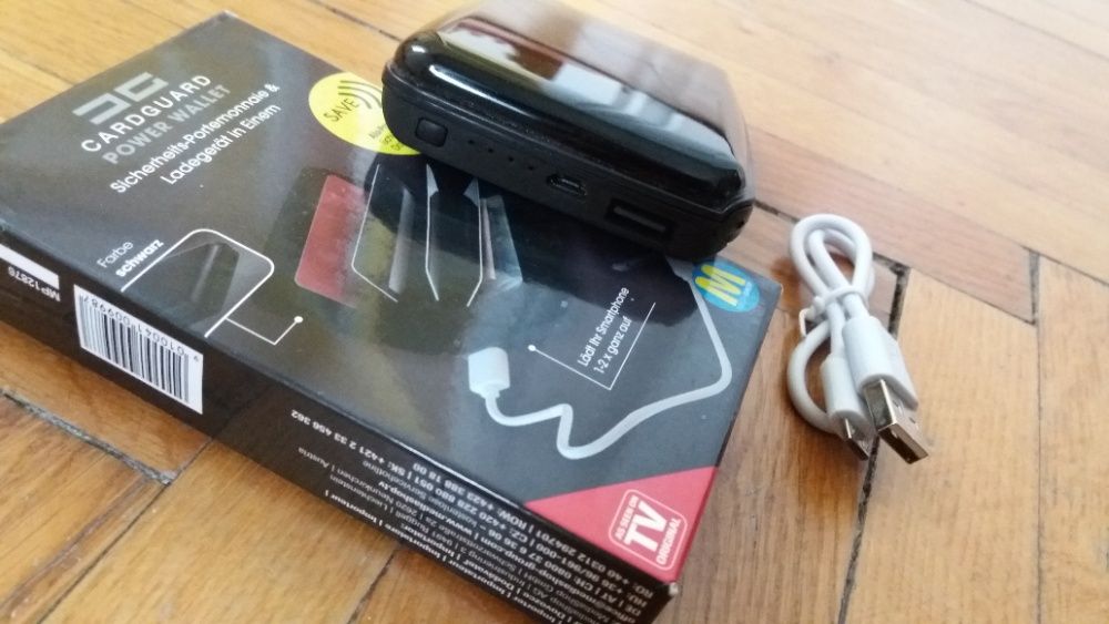 Portofel securizat şi încărcător 2 în1