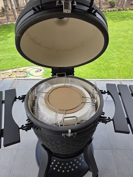 Голям размер 22инча/56см Керамично градинско барбекю KAMADO GRILL EGG пълен комплект