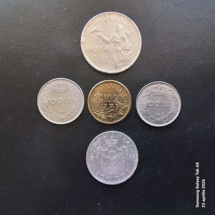 5 monede de colectie Regele Mihai