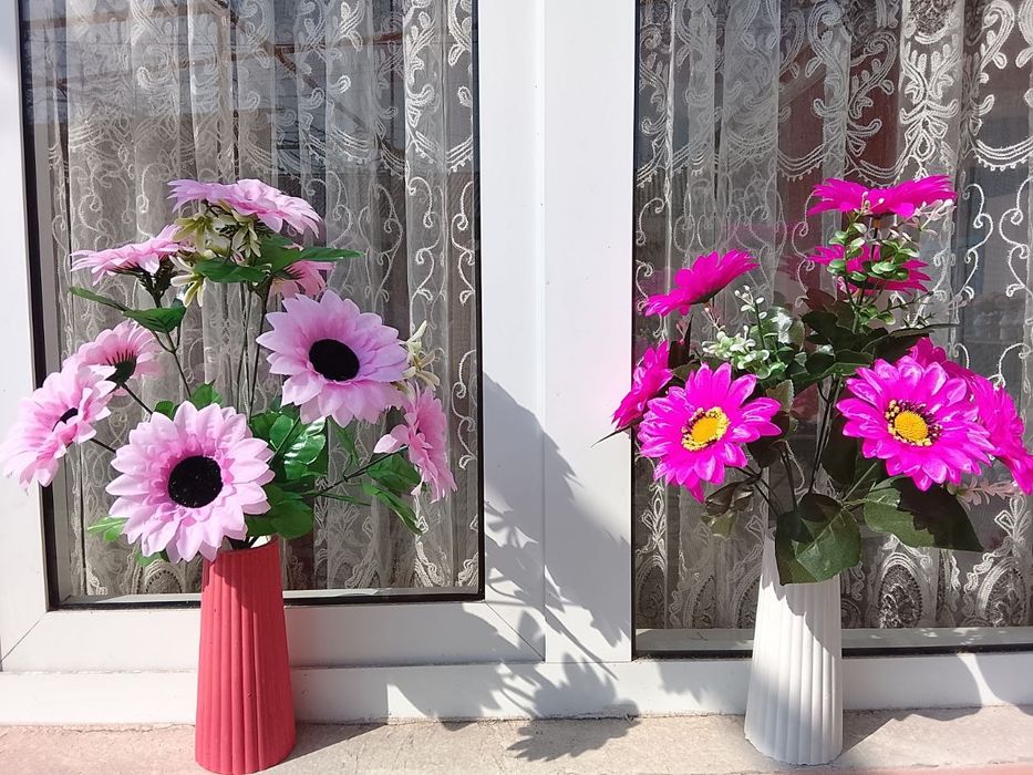 Kashpo qolpli Suniy gullar