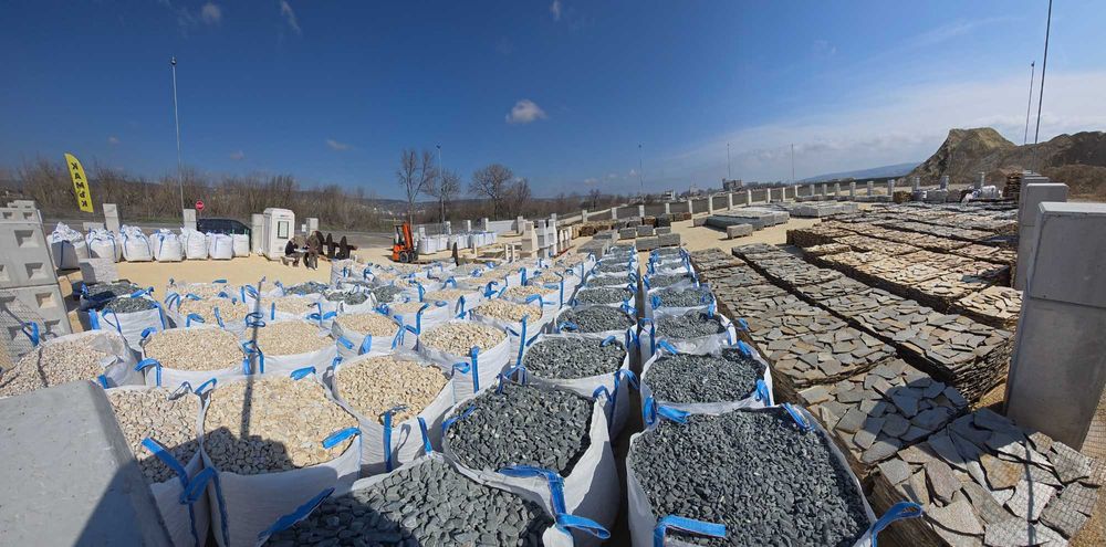 Гнайс облицовъчен камък подова настилка декоративен озеленяване тикли