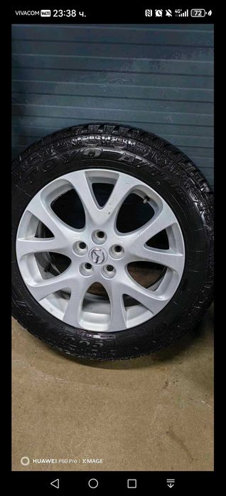 Гуми с джанти в много добро състояние без заварки и изкривяване