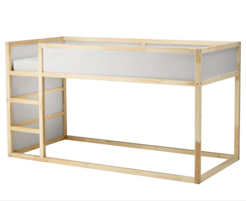 Pat reversibil, alb/pin, 90x200 cm