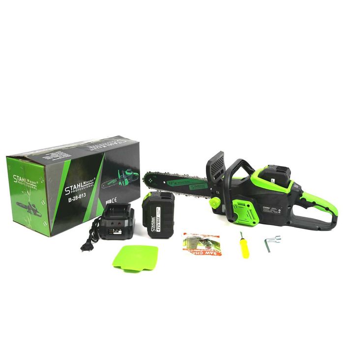 Топ Оферта Акумулаторна резачка+омасл.30см 2 вериги1/2 батерии 42V10Ah