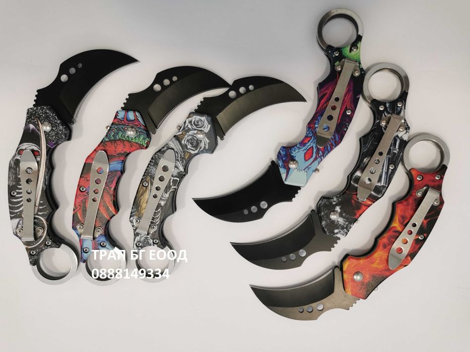 Автоматичен нож Карамбит Karambit сгъваем, джобен нож