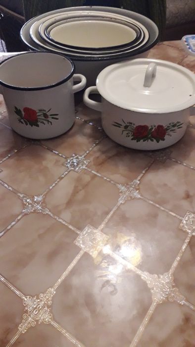 Бидон 3л и др. эмалированная посуда